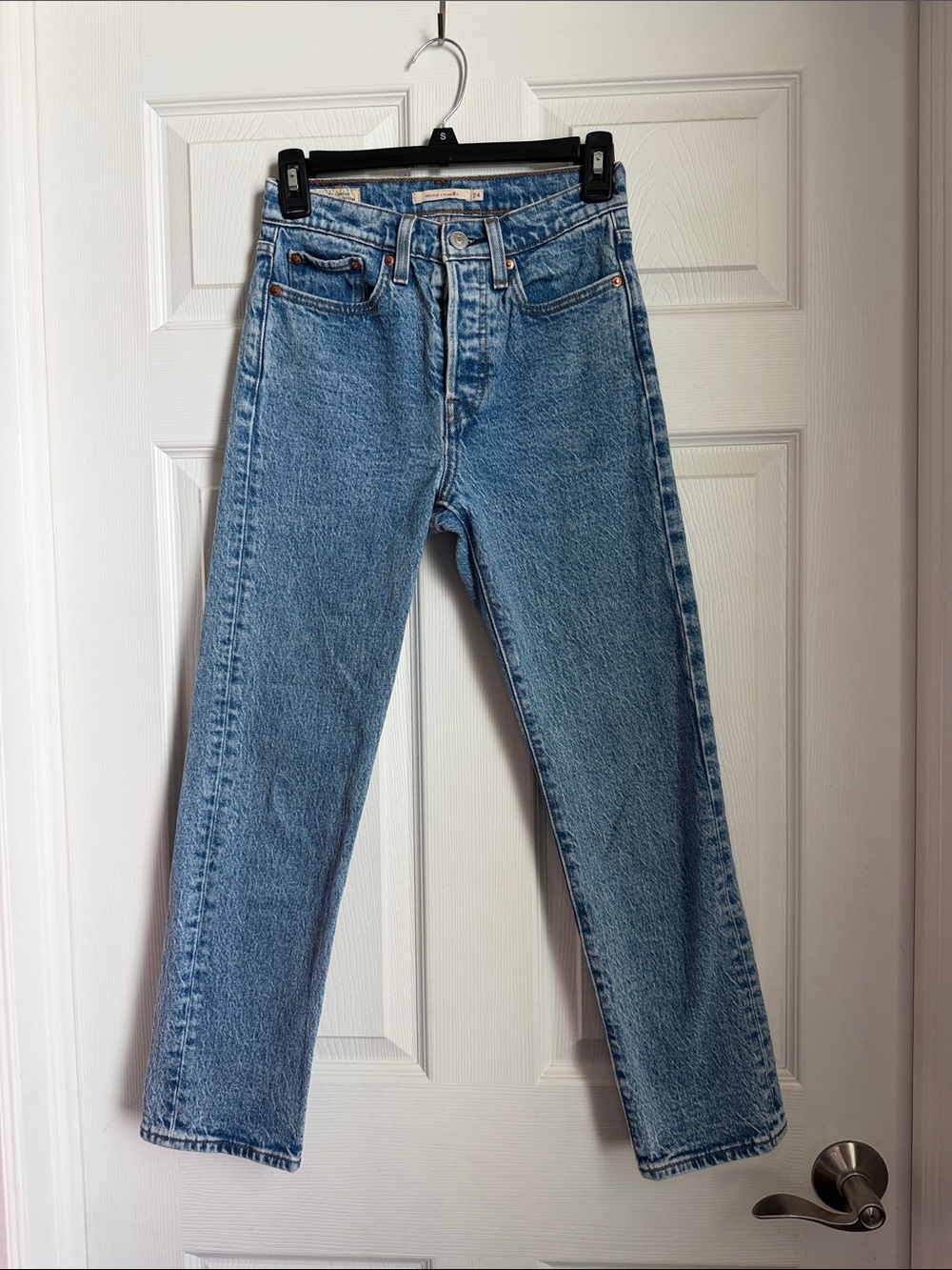 Classic High-Rise Straight Leg Women’s Jeans - Light Blue